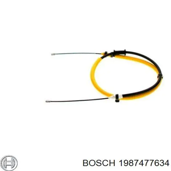 1987477634 Bosch cable de freno de mano trasero izquierdo