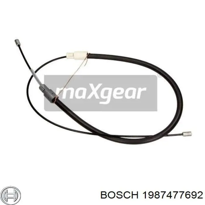 1 987 477 692 Bosch cable de freno de mano trasero izquierdo