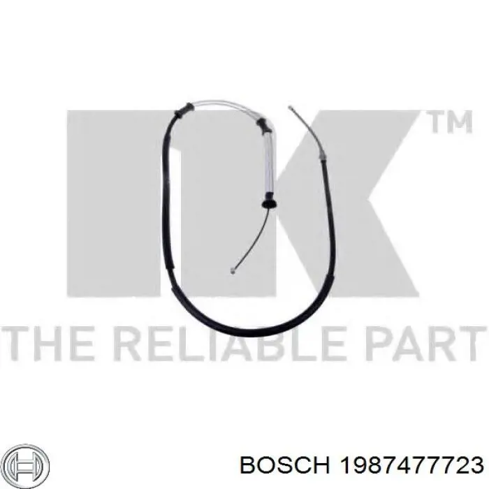 1987477723 Bosch cable de freno de mano trasero derecho/izquierdo