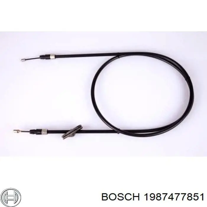 1987477851 Bosch cable de freno de mano delantero