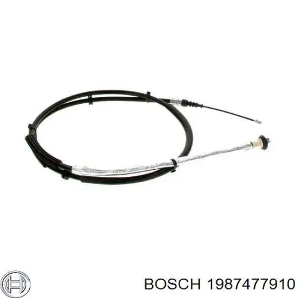 1987477910 Bosch cable de freno de mano trasero izquierdo