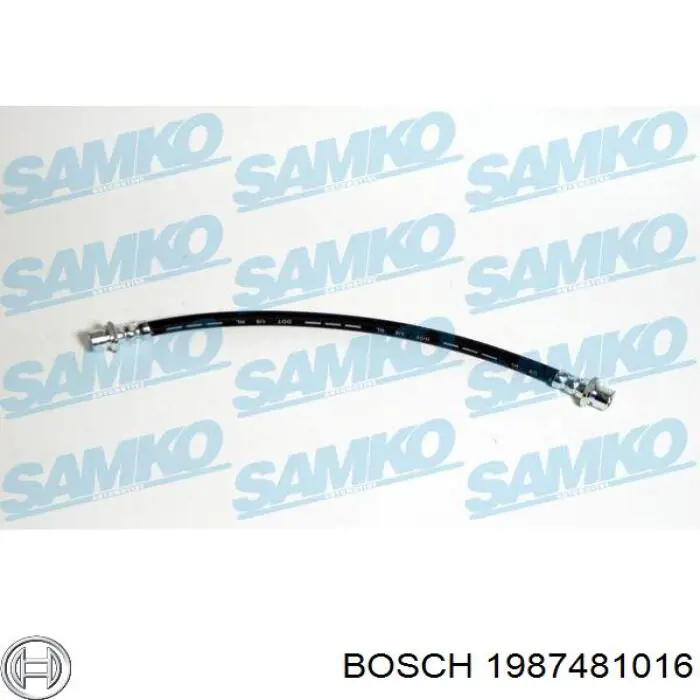 1987481016 Bosch tubo flexible de frenos trasero