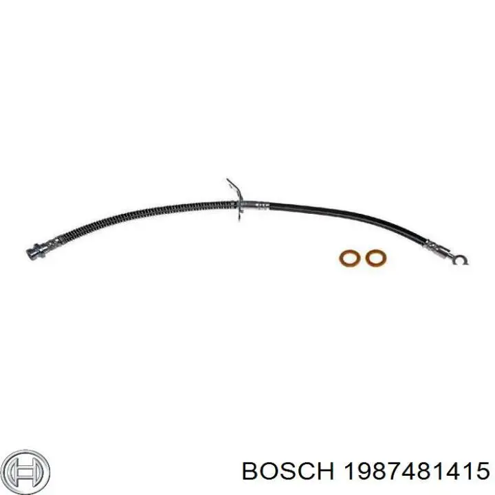 1987481415 Bosch tubo flexible de frenos delantero derecho