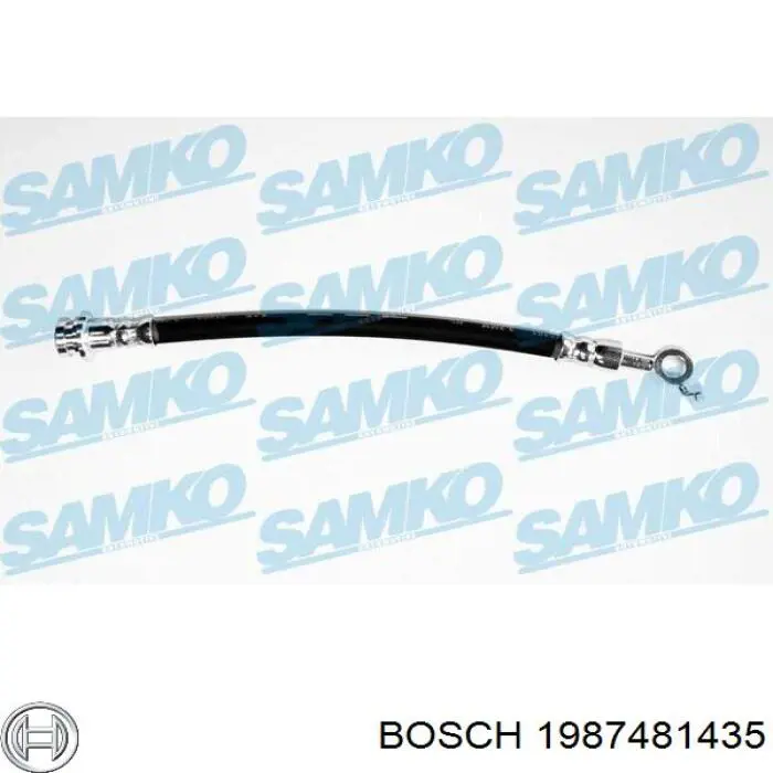 1 987 481 435 Bosch tubo flexible de frenos trasero derecho