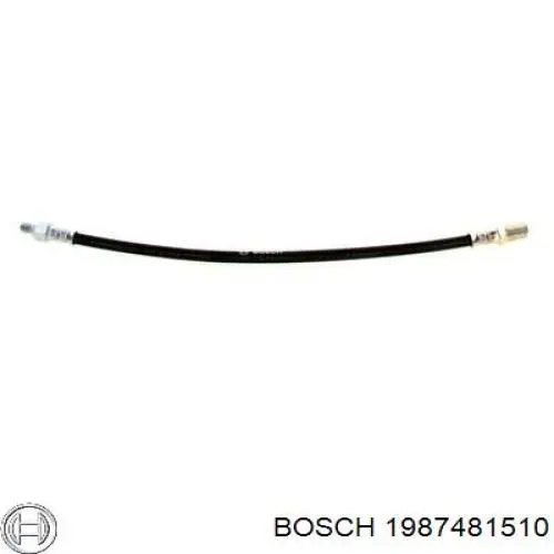 1 987 481 510 Bosch tubo flexible de frenos trasero