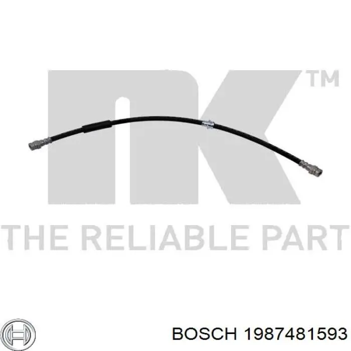 1987481593 Bosch tubo flexible de frenos trasero