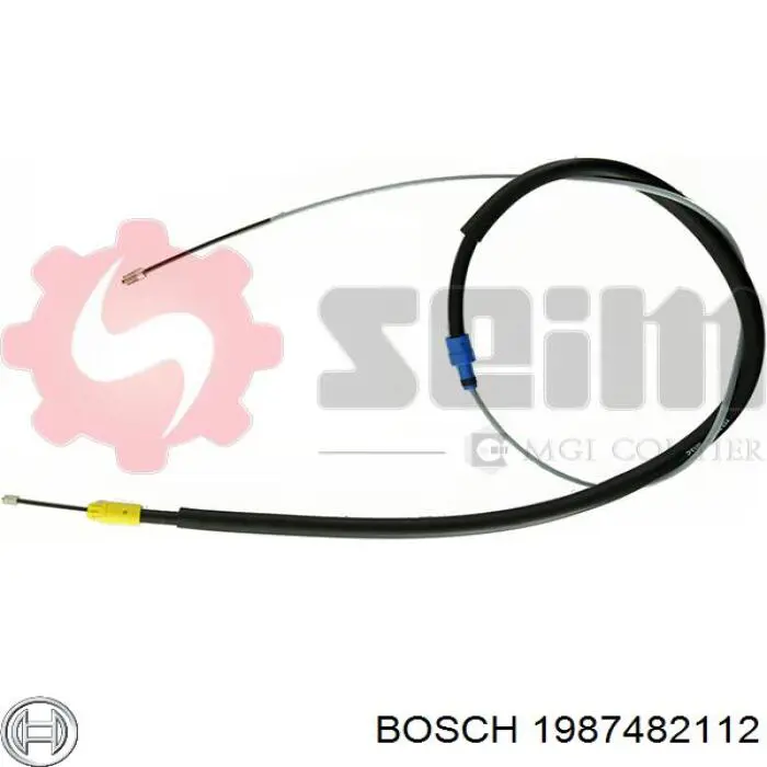 1987482112 Bosch cable de freno de mano trasero derecho/izquierdo