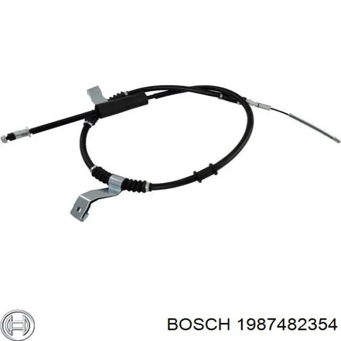 1987482354 Bosch cable de freno de mano trasero derecho