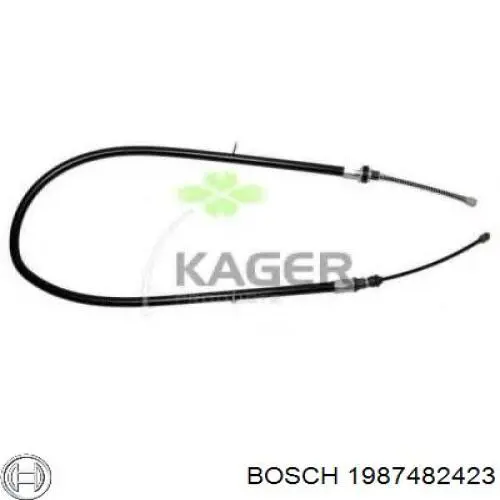 1987482423 Bosch cable de freno de mano trasero derecho/izquierdo