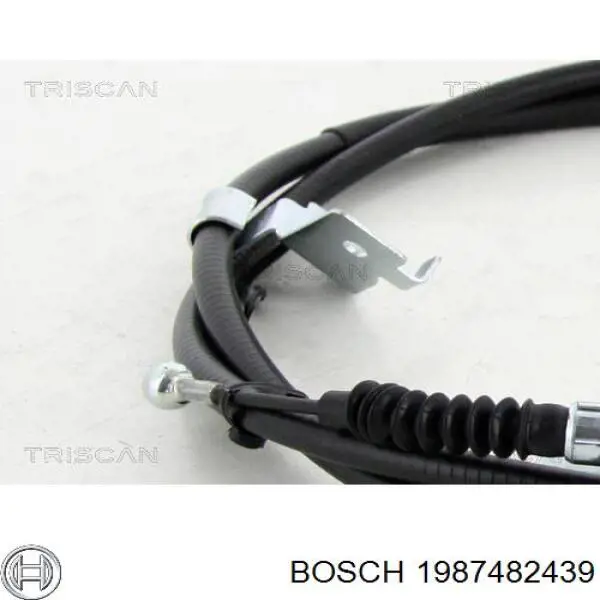 1987482439 Bosch cable de freno de mano trasero izquierdo