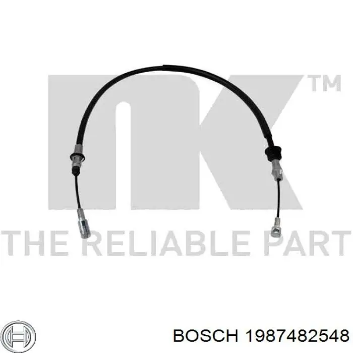 1 987 482 548 Bosch cable de freno de mano delantero