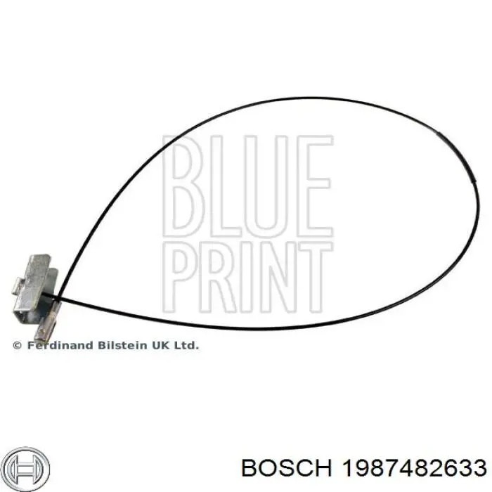 1987482633 Bosch cable de freno de mano intermedio