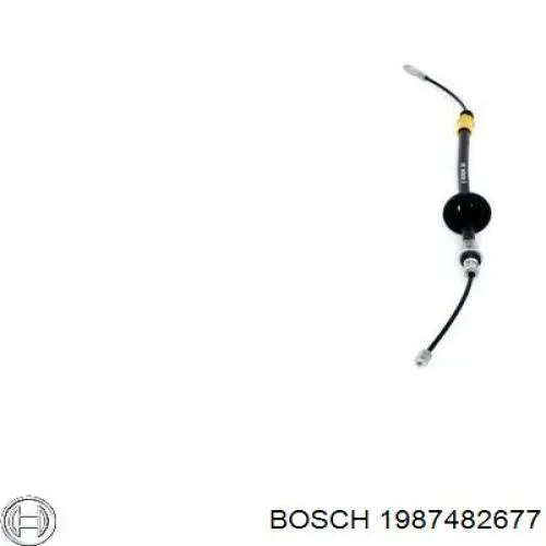 1987482677 Bosch cable de freno de mano delantero