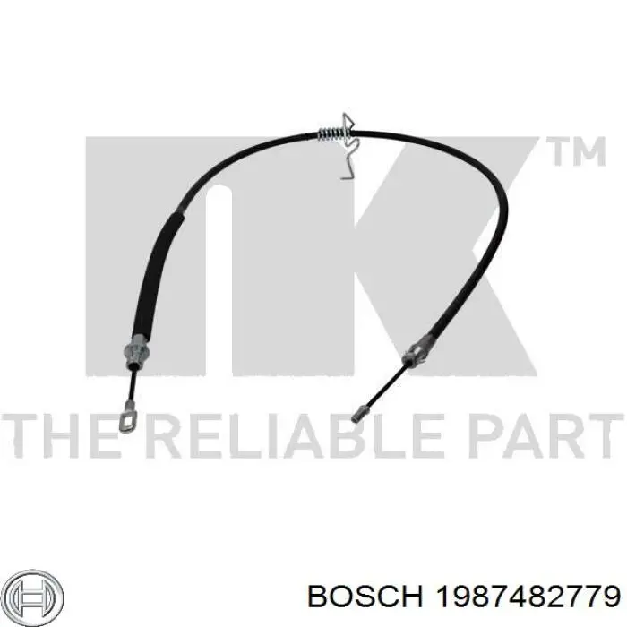 1 987 482 779 Bosch cable de freno de mano trasero izquierdo