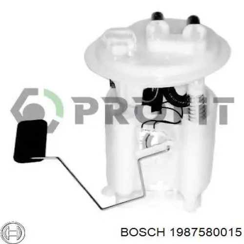 1987580015 Bosch módulo alimentación de combustible