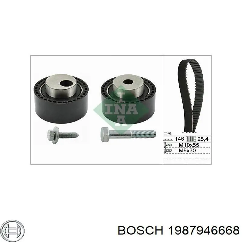 1987946668 Bosch kit correa de distribución