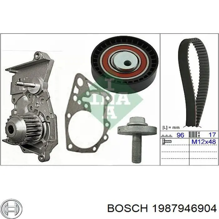 1987946904 Bosch kit correa de distribución