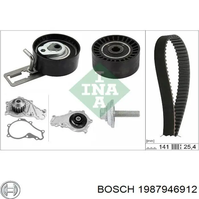 1987946912 Bosch kit correa de distribución