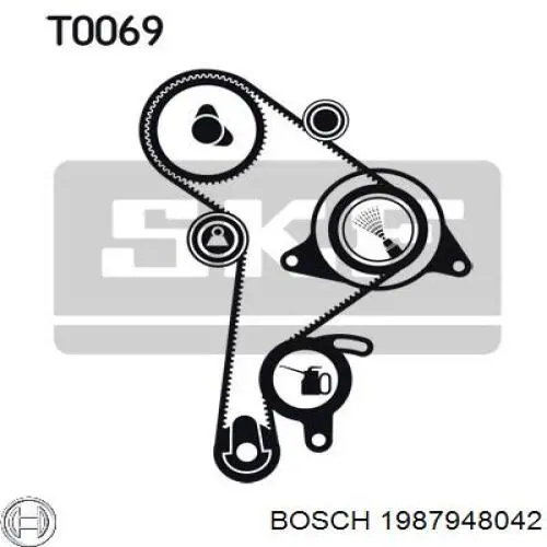 1987948042 Bosch kit correa de distribución