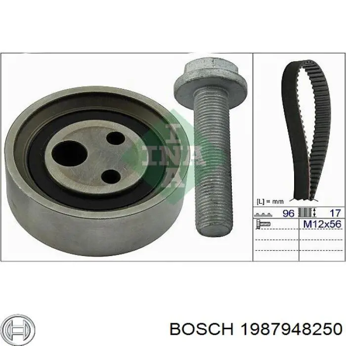 1987948250 Bosch kit correa de distribución