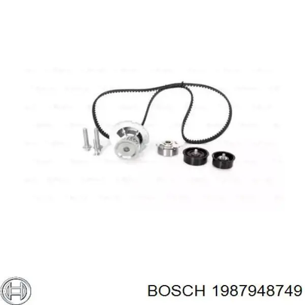 1 987 948 749 Bosch kit correa de distribución