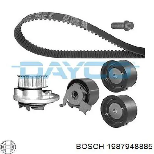 1 987 948 885 Bosch kit correa de distribución