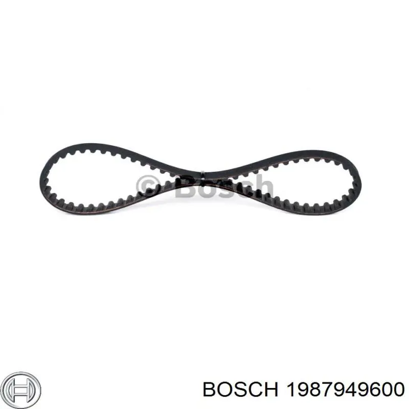 1987949600 Bosch correa dentada, eje de balanceo