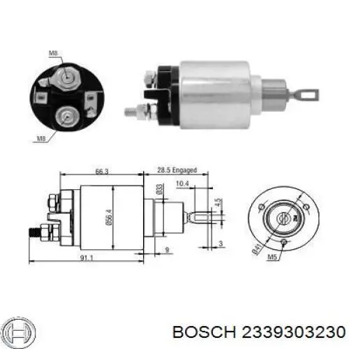 2339303230 Bosch interruptor magnético, estárter