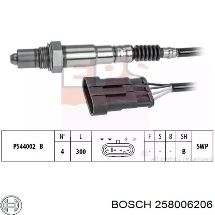 258006206 Bosch sonda lambda