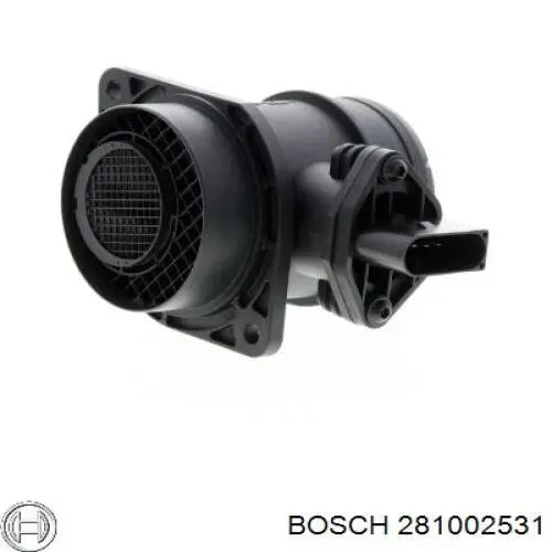 281002531 Bosch sensor de flujo de aire/medidor de flujo (flujo de aire masibo)