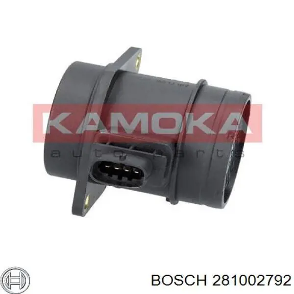 281002792 Bosch sensor de flujo de aire/medidor de flujo (flujo de aire masibo)