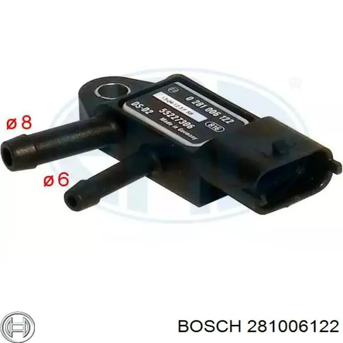 281006122 Bosch sensor de presion de escape