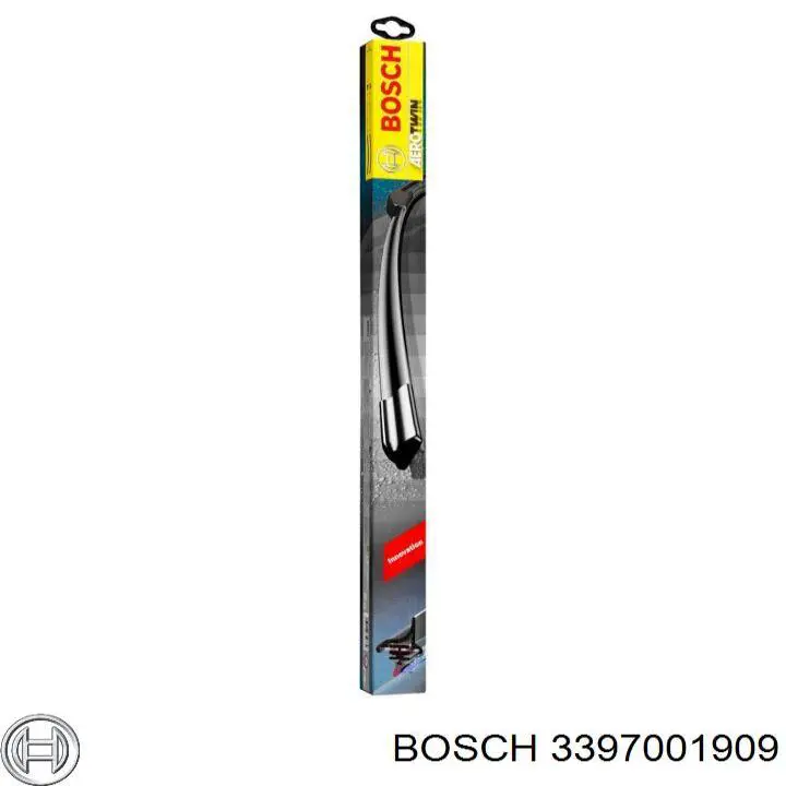 3397001909 Bosch juego de limpiaparabrisas de luna delantera, 2 piezas