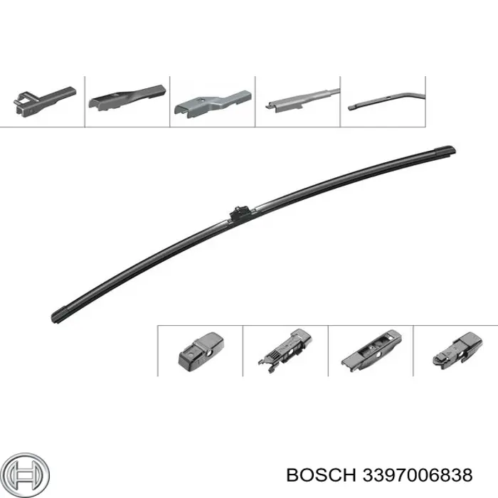 3397006838 Bosch limpiaparabrisas de luna delantera conductor