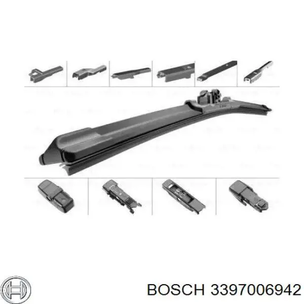 3397006942 Bosch limpiaparabrisas de luna delantera copiloto