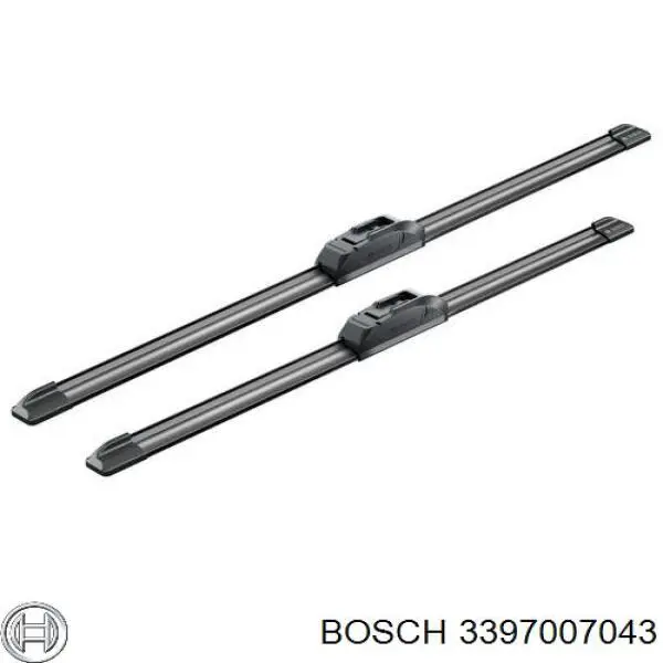 3 397 007 043 Bosch juego de limpiaparabrisas de luna delantera, 2 piezas