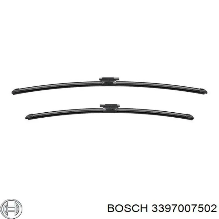 3397007502 Bosch juego de limpiaparabrisas de luna delantera, 2 piezas