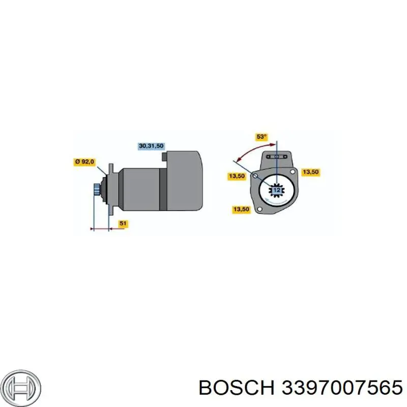 3397007565 Bosch juego de limpiaparabrisas de luna delantera, 2 piezas