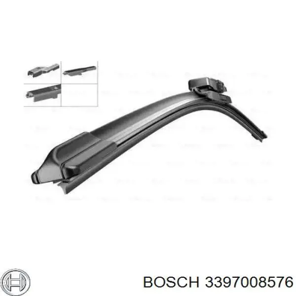 3397008576 Bosch limpiaparabrisas de luna delantera copiloto