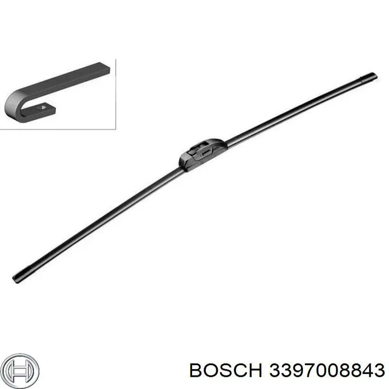 3397008843 Bosch limpiaparabrisas de luna delantera conductor