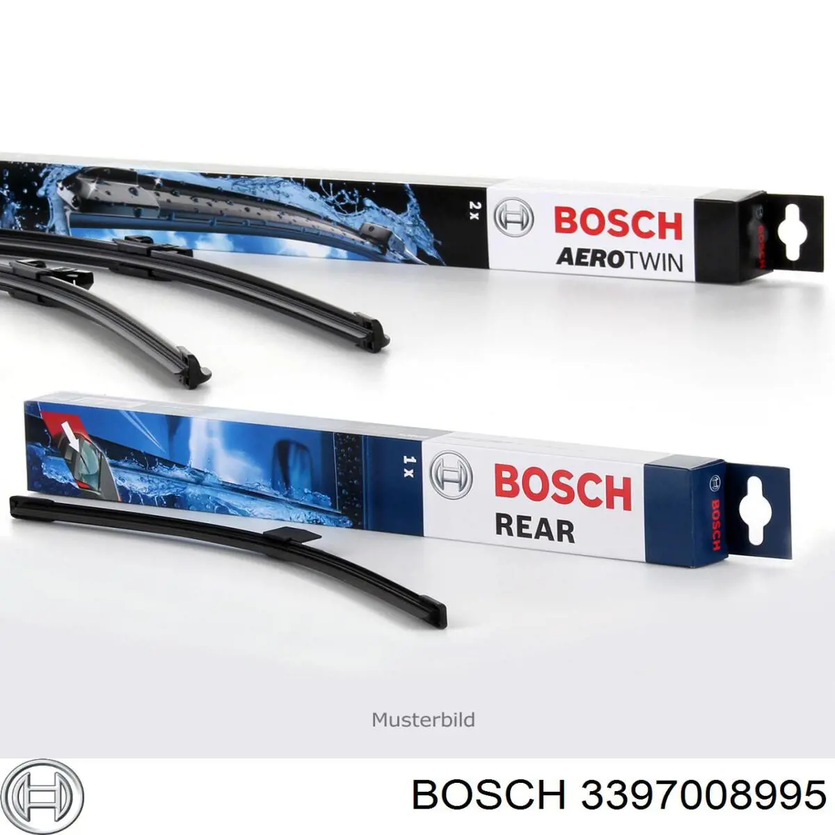 3397008995 Bosch limpiaparabrisas de luna trasera