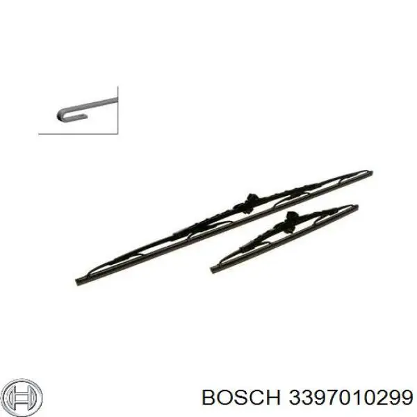 3 397 010 299 Bosch limpiaparabrisas de luna delantera conductor