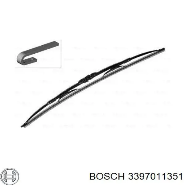 3397011351 Bosch limpiaparabrisas de luna delantera conductor