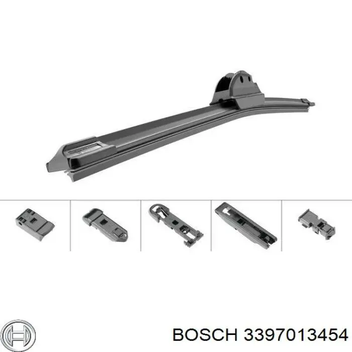 3397013454 Bosch limpiaparabrisas de luna delantera copiloto