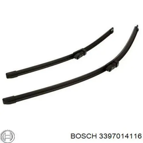 3397014116 Bosch juego de limpiaparabrisas de luna delantera, 2 piezas