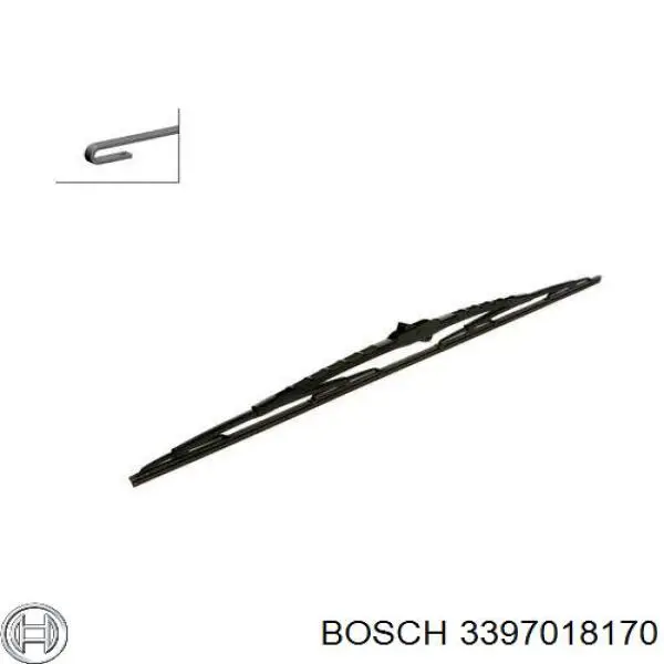 3397018170 Bosch limpiaparabrisas de luna delantera conductor