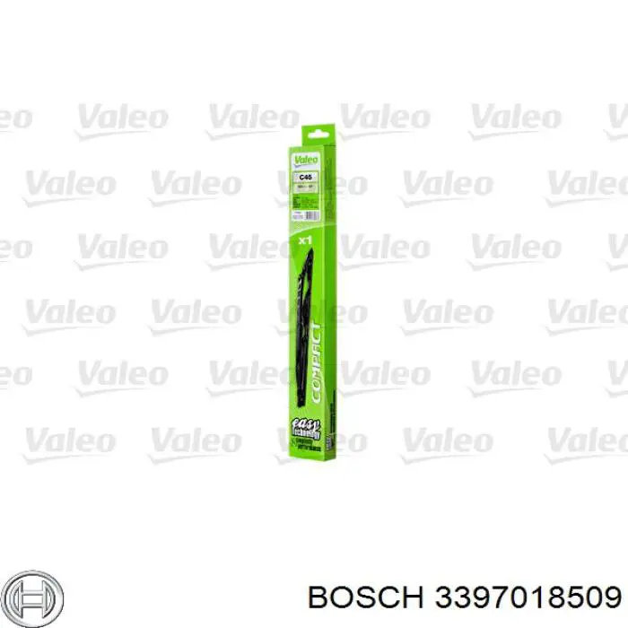 3397018509 Bosch limpiaparabrisas de luna delantera copiloto