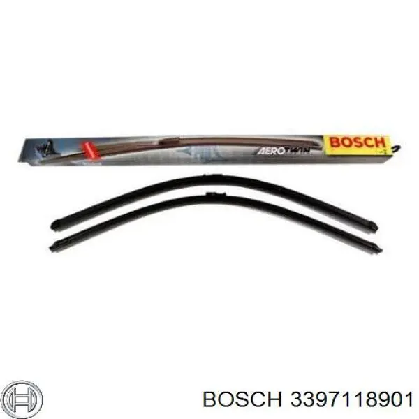 3397118901 Bosch juego de limpiaparabrisas de luna delantera, 2 piezas