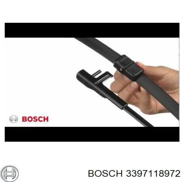 3397118972 Bosch juego de limpiaparabrisas de luna delantera, 2 piezas