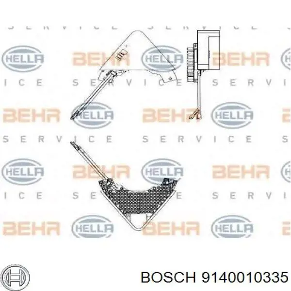 9140010335 Bosch resitencia, ventilador habitáculo